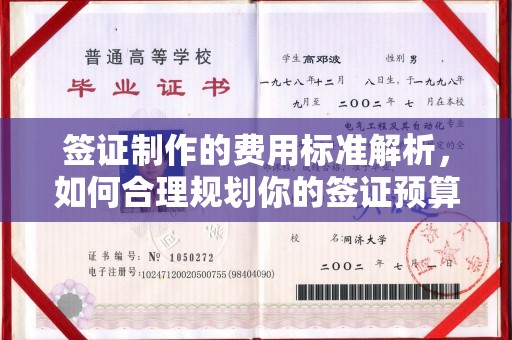 象山签证制作的费用标准解析，如何合理规划你的签证预算